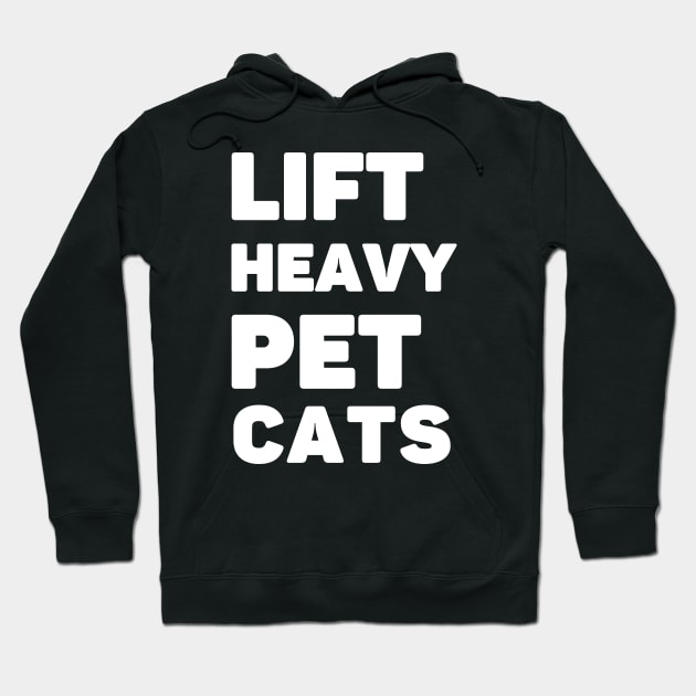 Lift Heavy Pet Cats Hoodie by AniTeeCreation